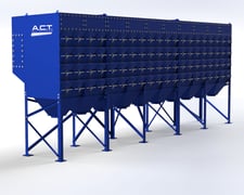 80000 cfm ACT #4-160, Cartridge Dust Collector, (160) Nanofiber Cartridge Filters