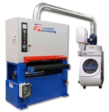 Apex #EZ-Sander, Deburring & Finishing Machine, 1-Head, 36" width Part capacity, 37" x 60" Abrasive Belts