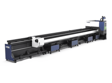 HSG #TX3R, Heavy-Duty Tube Laser Cutting Machine, 492" Tube length, 1.97"-19.7" Tube diameter, 20 kW Power