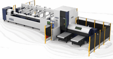 HSG #TS2-V2.0, Tube Laser Cutting Machine, 0.78"-10.7" Round Tube Cut capacity, 1.4G Acceleration, 459 FPM, 6