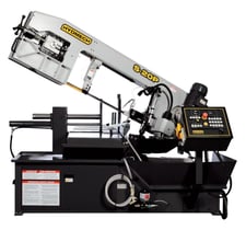 13" x 18" Hydmech #S-20P, Semi-Automatic Scissor Style Band Saw, 1" x 178" Blade, 31" H Table, 45-330 SFM, 3