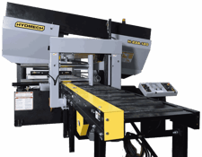 20" x 22" Hydmech #H-22A-120, Automatic Horizontal Long Bar Feed Band Saw, 2" x 270" Blade, 35" H Tall