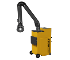 1200 cfm Ventboss #G120, Portable Fume Extractor, Nanofiber Merv 15 Filter, 23" width x 53" H x 31" D Size