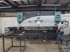 200 Ton, Piranha #Pro-2-200-14, Press Brake, 14' Bed & Ram length, 8" Stroke, 17" Open height, 20 HP, 2006
