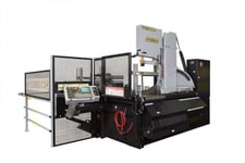 21" x 26" Hydmech #V-21/26APC, Automatic Vertical Band Saw, 1.5" x 232" Blade, 44" H Table, 65-385 SFM, 10