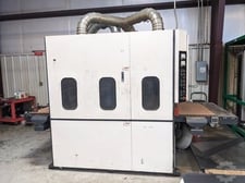 Timesavers #2200-Series, Deburring Machine, 1-Head Rotary Brush, 37" Machine widths, 12" x 39" / 12" x 12"