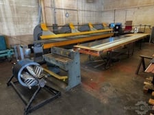 252" Thalmann #TZ-125, Folding Machine, 18 gauge max Thickness