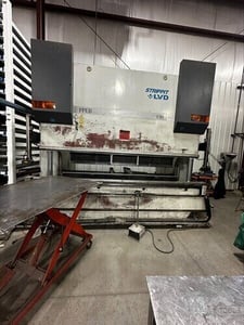 150 Ton, Lvd Strippit #PPEB-150-BH-10, Press Brake, 8-Axis, 120" Overall length, 102" Between Housings, 7.9"
