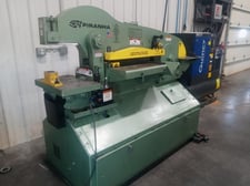 6" x 6" x 5/8" Piranha #P140, Ironworker, 140 Ton capacity, 1.75" diameter Punch capacity, 12" Throat depth