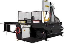 25" x 30" Hydmech #V-25APC, Automatic Vertical Band Saw w/Two-Way Miter, 1.5" x 252.5" Blade, 44" H Table
