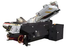 25" x 30" Hydmech #V-25, Vertical Band Saw w/Two-Way Miter, 1.5" x 252.5" Blade, 44" H Table, 75-350 SFM, 10