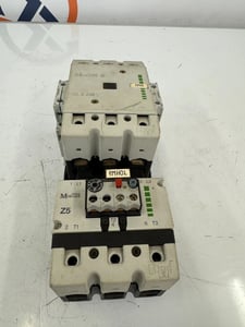 Klckner Moeller Z5-100/SK4 Motor Starter Assembly with DIL 4 AM Contactor and 11 SI DIL M Auxiliary Contact