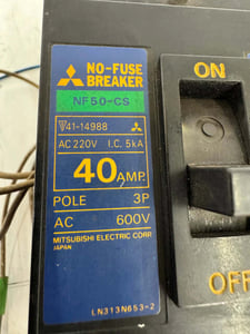 Mitsubishi Electric Corporation No-Fuse Breaker NF50-CS 600V Allis-Chalmers