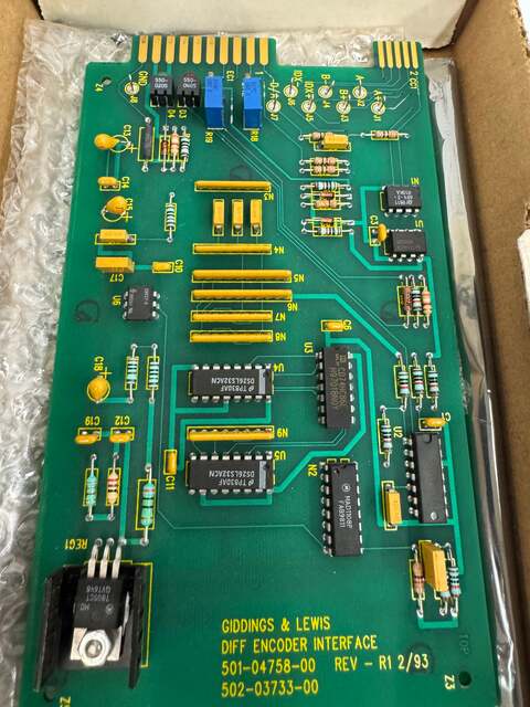Giddings & Lewis and Lewis Differential Encoder Interface PCB Assembly 501-04758-00