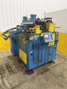 24" x .09" Dallas #DRFEX-424, motorized coil straightener, 7 rolls, adjustable height base, PLC Control