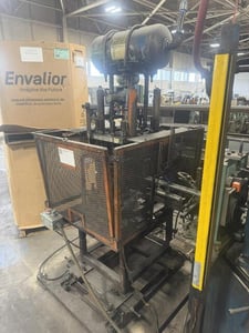 12 Ton, PneuPowr, Airam #4P-12, pneumatic press, 3" stroke, 12" ram adjustment, 1989