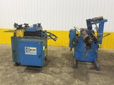 12000 lb. Dallas #DPR-12000-48, coil reel uncoiler & feeder straightener feed line, 24" x .090", 48" wide