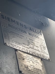 3500 HP 1785 RPM Siemens-Allis Induction Motor, Frame 445T, 230/460 Volts, 60 Hz, Design B, Insulation class