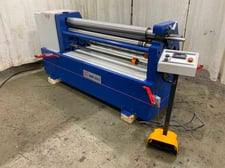 4.2' x 6 gauge Knuth #KRM12/4.0, plate roller, 3 HP, manual roll adjustment, never used, 2022