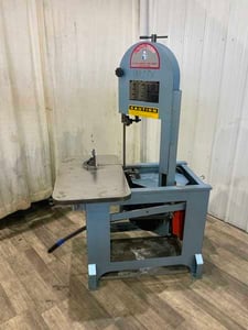 9" x 14-1/2" Roll-In #EF1459, vertical band saw, 10' x 3/4" blade, 1 HP, 0-45&deg; miter, 1995