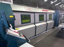 Salvagnini #L-3/40, CNC laser, 2000 watt, 5' x12'sheet, 162" X, 61" Y, 4" Z, automation & twin storage