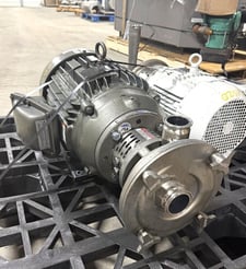 Fristam #FZX2200, Stainless Steel liquid ring centrifugal pump, 2" inlet & outlet, explosion proof Baldor