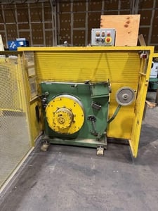 RMG #56-0552-87, In-Line Wire Drawer, 5/16" wire diameter, 52 FPM, 24" capstan, 5 HP, manual roller clamp
