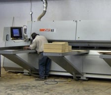 Holz-Her #CUT-85, CNC Automatic Panel Saw, 167" max. rip cut, 149" pusher stroke, 3.8" blade projection, 15