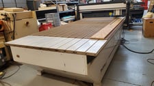 Techno Isel #RG-5996, CNC Woodworking Router, 5' x 8' vacuum table, 60" X, 97" Y, 9" Z, 5 HP, 24,000 RPM, 208