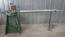 2.5" Morso #F, Double Miter Guillotine, 4" max. moulding width, 5.7" max. cutting height, waste chute, safety