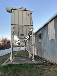 10,200 cfm Carothers #CSL-81BR10BEI-FS, Pulse Jet Cleaning Baghouse Dust Collector w/ Rotary Airlock, 6"