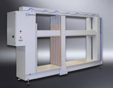 Ligmatech #MPH-450/25/09, Case Clamp, 100" L x 36" D x 55" H working capacity, 4.9 & 9.8 FPM, 480 Volt, 2012