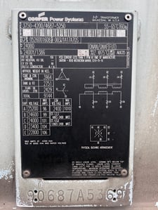 3750-4200/4687-5250 KVA 24000 Primary, 2400Y/1386 Secondary, Cooper, 3 Phase, 60HZ