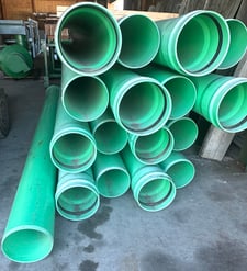 Vinyltech, 17 pieces of 14' 6" long, D-3034,12" diameter gasketed pipe