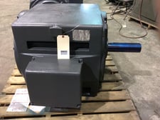 125 HP 1200 RPM General Electric, Frame 8143, ODP, rebuilt, 440 Volts