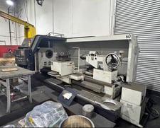 Kingston #LD-48X80, CNC Lathe, 2-Axis, 48" Swing, 80" Centers, 9" Bore, 50 HP, RPM, 2007