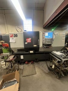 Haas #ST-30, CNC Lathe, 31.8" Swing, 26" Machining length, 10" Chuck, 3" Bar, 21" Turning diameter, 30 HP