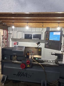 Haas #TL-2, CNC Lathe, 2-Axis, 20" Swing, 48" Machining length, 10" Chuck, 16" Turning diameter, 10 HP, 1800