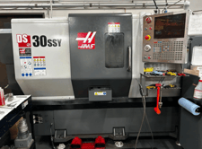Haas #DS-30SSY, CNC Lathe, 4-Axis, 31.7" Swing, 23" Machining length, 8" Chuck, 2" Bar, 16" Turning diameter