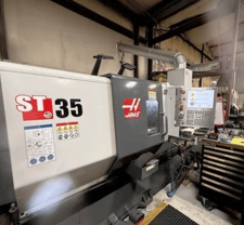 Haas #ST-35, CNC Lathe, 2-Axis, 31.7" Swing, 26" Machining length, 12" Chuck, 4" Bar, 21" Turning diameter