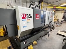 Haas #ST-35Y, CNC Lathe, 31.7" Swing, 23" Machining length, 13.75" Cutting diameter, 14" Chuck, 3200 RPM