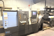 Daewoo Doosan #Lynx-2100LB, CNC Lathe w/Bar Feeder, 2-Axis, 22" Machining length, 8" Chuck, 2.6" Bar, 13.8"
