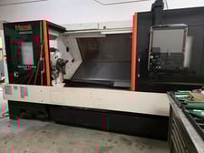 Mazak #Quick-Turn-350MY, CNC Lathe, 4-Axis, 29.5" Swing, 80" Machining length, 12" Chuck, 4" Bar, 16.5"