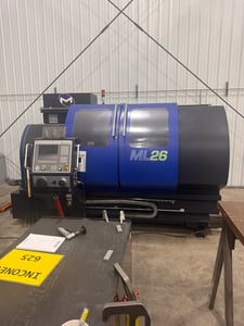 Milltronics #ML26, CNC Lathe, 2-Axis, 35" Swing, 78.7" Machining length, 15" Chuck, 24 HP, 1600 RPM, 2018