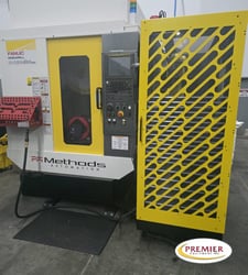 Fanuc #Robodrill-a-D21MiB5ADV, with Fanuc robot CNC drill tap, 19.6" X, 15.7" Y, 15.7" Z, 24000 RPM, 21