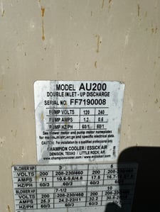 Champion Cooler with 7.5 HP Motor - Champion MasterCool AU/AS/AD 20012