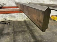75" L, Male press brake die, 4" die height, 1-1/4" die width, 1/2" tang
