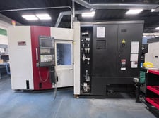 Samsung #SX4000, CNC horizontal machining center, 22" X, 22" Y, 27.1" Z, Fanuc 31i-B, programmable B-Axis