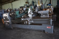 24" x 80" Lansing #24G, Engine Lathe, 4.125" Hole, 19" 4-jaw chuck, 12" 3-jaw chuck, 20 HP