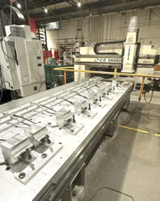 Onsrud #145G12, Gantry Machining Center, 145" X Travel, 61" Y Travel, 11" Z, 144" x 60" Table, 12 HP, 24000
